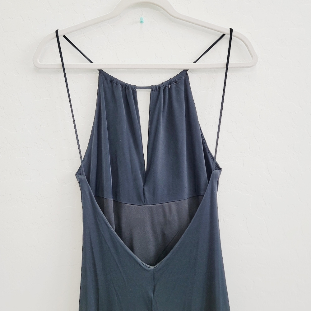 💕 BCBGMaxAzria Black Maxi Dress Gown Women's Size 8 - Picture 5 of 11